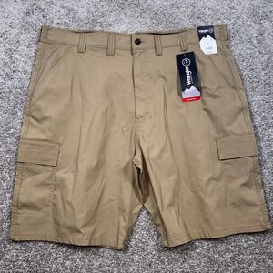 Wrangler ATG Highland Shorts Mens 44 Cargo Hiking Quick Dry Tan Khaki NEW